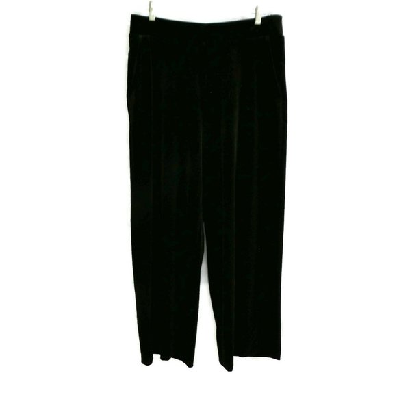 VeLVeT Rachel Zoe Palazzo Pants Black Pockets Elastic Wide Leg Stretchy High L - Picture 5 of 9